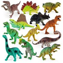 Brinquedos de dinossauro Boley, pacote com 12, educacional, 23 cm, T-Rex para crianças