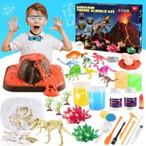 Brinquedos de dinossauro para crianças: kits de experimentos científicos faentwc para crianças de 5 a 8 a 12 anos Brinquedo educacional para 6, 7, 8, 9, 10 anos, meninos e meninas, projetos STEM, Dino Dig, Volcano Eruption, Crystal Growing Brinquedos de dinossauro para crianças: kits de experimentos científicos faentwc para crianças de 5 a 8 a 12 anos Brinquedo educacional para 6, 7, 8, 9, 10 anos, meninos e meninas, projetos STEM, Dino Dig, Volcano Eruption, Crystal Growing