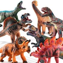 Brinquedos de dinossauro TEMI Jumbo de 7 peças para crianças de 3 a 5 anos com estojo