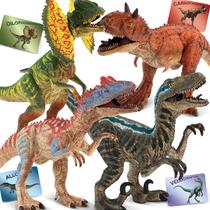 Brinquedos de dinossauro Zippytots, figuras grandes de dinossauros com cartões de aprendizagem Brinquedos de dinossauro Zippytots, figuras grandes de dinossauros com cartões de aprendizagem