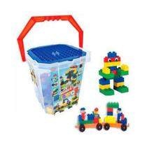 Brinquedos de encaixe - Balde Brinca Blocos - Big Star