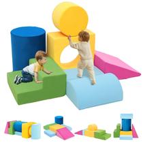 Brinquedos de escalada Edbuosy Toddler Indoor, 7 peças, espuma de 1 a 3 anos Brinquedos de escalada Edbuosy Toddler Indoor, 7 peças, espuma de 1 a 3 anos