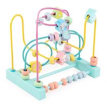 Brinquedos de hóquei brinquedos de madeira para crianças labirinto círculos em torno de contas ábaco brinquedos matemáticos quebra-cabeça presentes infantis brinquedos matemáticos