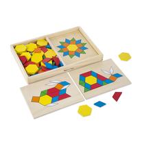 Brinquedos de Madeira Melissa & Doug - Blocos e Tábuas Estampadas