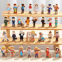 Brinquedos de madeira para ajudantes comunitários Blosssound, 30 unidades, multicoloridos