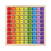 Brinquedos De Matemática De Madeira Montessori Para Crianças, Tabela De Multiplicação 99, Materiais