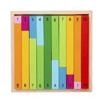 Brinquedos De Matemática Montessori Coloridos Em Madeira Bastões De Frações Educação Infantil