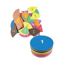 Brinquedos De Matemática Pré-escolar Montessori 51pcs Frações Circulares Contando Crianças De