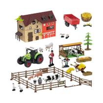 Brinquedos De Montar Casa De Brincar Com Modelos De Animais De Fazenda Infantis HUIQIBAO, Simulação