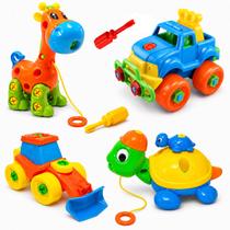 Brinquedos de Montar e Encaixar com Chave e Interativo kit com 4 Brinquedos de Montar e Encaixar com Chave e Interativo kit com 4