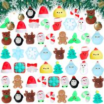 Brinquedos de Natal Hanaive Kawaii Slow Rising - Pacote com 80 Unidades