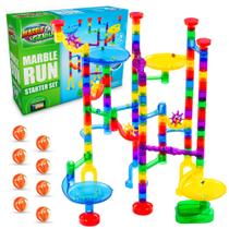 Brinquedos de Natal Marble Run Marble Genius 130 peças para crianças de 4 a 8 anos