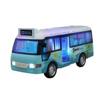 Brinquedos De Ônibus Urbano Para Meninos E Meninas, Veículo De Metal Fundido Com Som, Luzes E Portas