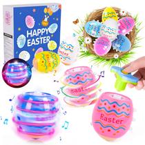 Brinquedos de Páscoa VATOS Easter Eggs, pacote com 6 unidades, luz e som, 3 ou mais crianças
