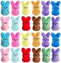 Brinquedos de pelúcia BOMBPARK Cute Bunny Easter Basket Stuffers, 24 unidades Brinquedos de pelúcia BOMBPARK Cute Bunny Easter Basket Stuffers, 24 unidades