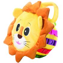 Brinquedos de pelúcia com fivela Benny Lion Plush para crianças de 1 a 3 anos