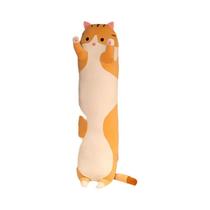 Brinquedos De Pelúcia De Gato Longo E Fofo 50-130cm Almofada Para Soneca No Escritório Decoração De
