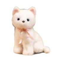 Brinquedos De Pelúcia De Gato Simulados Em Cinza, Laranja, Preto E Branco, 18/25cm, Gatos De Pelúcia