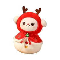 Brinquedos De Pelúcia Macios De Natal: Maçã, Cervo, Árvore E Boneco De Neve Para Decoração De Sofá,