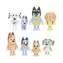 Brinquedos De Personagens Mini PVC Da Família Bluey E Bingo Com Juntas Móveis Decorações De