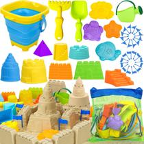 Brinquedos de praia TOY Life Sand Castle Kit de construção para crianças de 4 a 12 anos