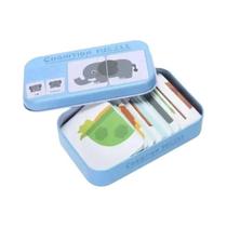 Brinquedos De Quebra-cabeça Cognitivo Para Bebês, Caixa De Ferro, Jogo De Correspondência, Carro,