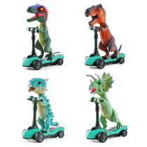 Brinquedos de scooter de dinossauro DINOBROS Pull Back Cars para crianças de 3 a 6 anos
