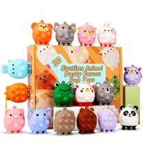 Brinquedos de sucção Party Favors ChildFun Animal Pop Fidget 12 unidades