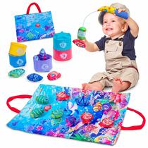 Brinquedos Didáticos Montessori Count Infinno para Crianças de 1 a 3 Anos - Com Peixes Brinquedos Didáticos Montessori Count Infinno para Crianças de 1 a 3 Anos - Com Peixes