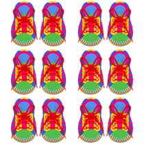 Brinquedos didáticos Shoelace Threading ZAKVOOR para crianças, 12 conjuntos