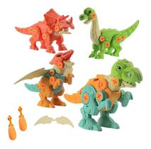 Brinquedos Dinossauros Coloridos Com Parafusos Monta e Desmonta. - Toy king