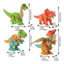 Brinquedos Dinossauros Coloridos Com Parafusos Monta e Desmonta. - toys
