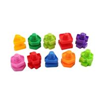 Brinquedos Educacionais Montessori Para Crianças 10 20 PCS Blocos De Montagem De Plástico Brinquedos Educacionais Montessori Para Crianças 10 20 PCS Blocos De Montagem De Plástico