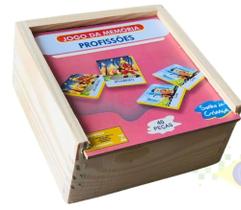 Brinquedos Educativo Jogo Da Memória De Profissões 40 Peças