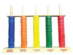 Brinquedos Educativos - Ábaco Aberto 50 Argolas Brinquedos Educativos - Ábaco Aberto 50 Argolas