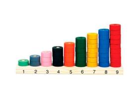 Brinquedos Educativos - Ábaco de Seriação 45 Peças