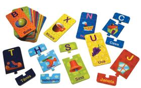 Brinquedos Educativos - Alfabeto Ilustrado 78 Peças - Sonho De Crianca