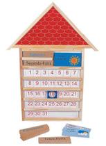 Brinquedos Educativos - Casinha Calendário 805 X 610 X 20mm - Sonho de Criança