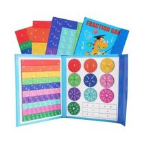 Brinquedos Educativos De Disco De Frações Magnéticas Kawaii Para Crianças Aprendizado De Aritmética Brinquedos Educativos De Disco De Frações Magnéticas Kawaii Para Crianças Aprendizado De Aritmética