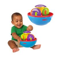 Brinquedos Educativos Gira Gira Ball Didático Bola Giratória Colorida Peão para Bebês