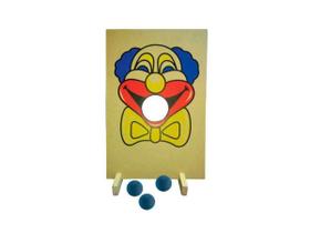 Brinquedos Educativos - Jogo Palhaço Bocão 52x35cm 3 Bolas