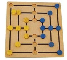 Brinquedos Educativos - Jogo Trilha em Madeira 18 Peças - Sonho de Criança