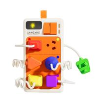 Brinquedos Educativos Montessori Para Crianças Pequenas, Quadro Sensorial Com Sons E Luzes, Presente