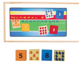 Brinquedos Educativos - Numeral E Quantidade Com Pinos 18und