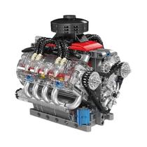 Brinquedos Educativos Para Crianças Com Blocos De Montagem Do Motor LSX454 V8 MOULD KING 10171, Brinquedos Educativos Para Crianças Com Blocos De Montagem Do Motor LSX454 V8 MOULD KING 10171,