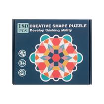 Brinquedos educativos para educação infantil Divertido Tangram Quebra-cabeça de madeira de 180 peças Brinquedos educativos para educação infantil Divertido Tangram Quebra-cabeça de madeira de 180 peças