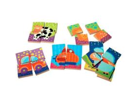 Brinquedos Educativos - Quebra Cabeça Blocos 24 Peças Brinquedos Educativos - Quebra Cabeça Blocos 24 Peças