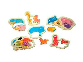 Brinquedos Educativos - Quebra Cabeça Mamãe e Filhote 20und