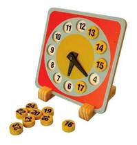 Brinquedos Educativos - Relógio Didático 240x240x6mm- EM MDF
