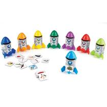 Brinquedos Educativos Rhyme and Sort Rockets - 80 Cartas para Aprendizagem